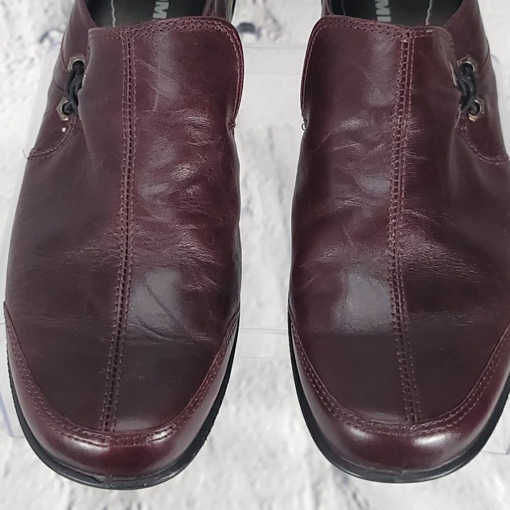 ROMIKA Burgundy Womens Sz 8-8.5 Leather Slip On Loafers‎ Academic Casual Comfort - Picture 5 of 15